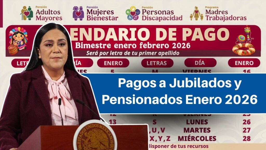 Calendario de Pensiones Enero 2026: Fechas y Pasos para Consultar tu Cobro Oficial